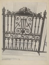 Cast and Wrought Iron Gate, c. 1936.