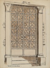 Wrought and Cast Iron Doorway, c. 1936.