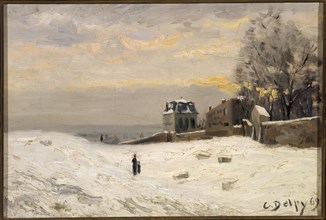Snow in Montmartre, 1869.