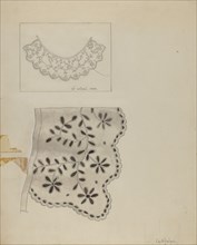 Embroidered Linen Collar, 1935/1942.