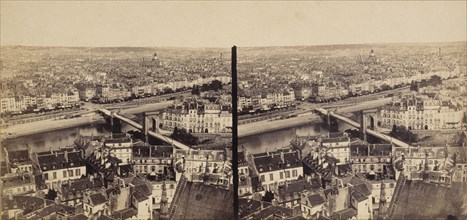 Panorama of Paris, between 1845 and 1855.