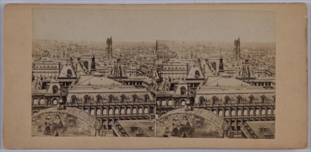 Panorama of Paris, between 1860 and 1862.