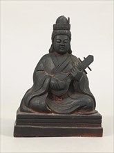 Benzaiten playing a biwa, 19th century. Private Collection.