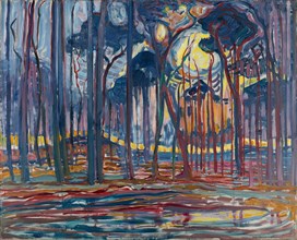 Woods near Oele, 1908. Creator: Mondrian, Piet (1872-1944).