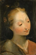Head of the Virgin. Creator: Barocci, Federigo (1528-1612).