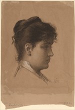 Head of a Young Woman, late 1870s.