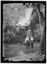 Storm damage, between 1913 and 1918.