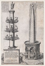 Column of Dilius and Obelisque Fountain, 1574.
