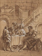 Supper at Emmaus, 18th century.