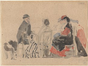 Conversation on the Beach, 1865.