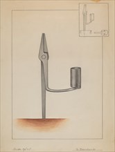 Rush Burner Candle Holder, c. 1936.