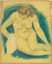 Seated Nude Seen from Above, 1888/1889.