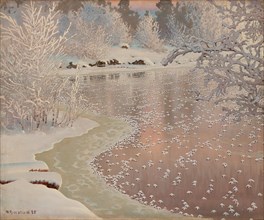 Winter landscape, 1925. Private Collection.