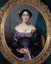 Alice Ozy (1820-1893), dramatic artist, 1852.