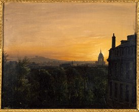 View of Paris, taken from Montparnasse, 1829.