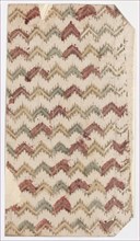 Sheet with overall zigzag pattern, 19th century.