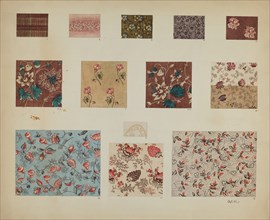 Textiles in Patchwork Quilt, c. 1937.
