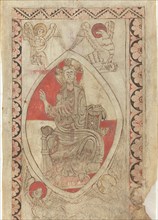Christ in Majesty [recto], early 12th century.