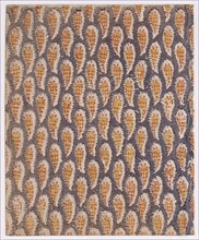 Sheet with overall paisley pattern, 19th century.