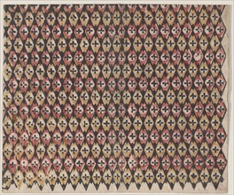 Sheet with overall diamond pattern, 19th century.