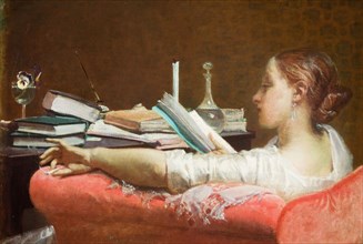 The reader, 1864-1865. Creator: Faruffini, Federico (1831-1869).
