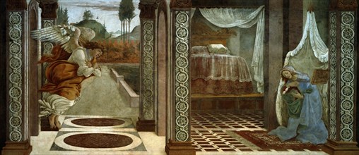 The Annunciation, 1481. Creator: Botticelli, Sandro (1445-1510).