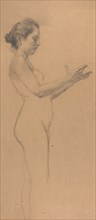 Female Nude with a Platter, 1898.
