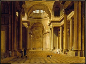 Vue intérieure du Panthéon, c1810.