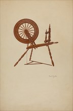 Shaker Spinning Wheel Flax, c. 1941.