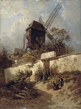 Moulin de la Galette in Montmartre, 1856.