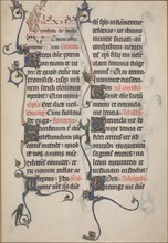 Manuscript Leaf from the Beauvais Missal, 1285.