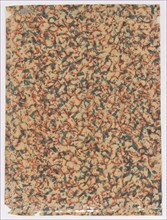 Sheet with overall splotchy pattern, 19th century.