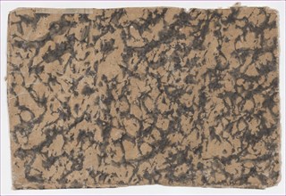 Sheet with overall splotchy pattern, 19th century.