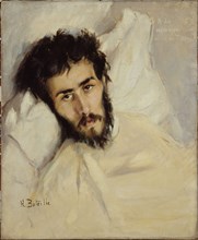 Portrait of a sick man (P. René?), c1895.