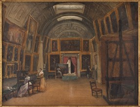 The painting gallery of the Hotel Aguado, c1840.