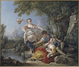 La Pêche à la ligne, 1767. Creator: Boucher, François (1703-1770).