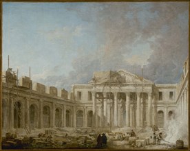 L'Ecole de chirurgie en construction, 1773.