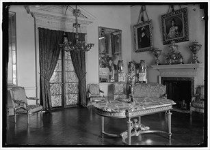 Monticello - parlor, between 1914 and 1918.