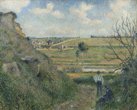 Landscape, Bazincourt, 1881. Creator: Pissarro, Camille (1830-1903).
