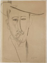 Portrait of a Man, c. 1915. Creator: Modigliani, Amedeo (1884-1920).