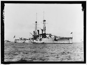 USS Florida, BB-30, between 1913 and 1917.  Creator: Harris & Ewing.