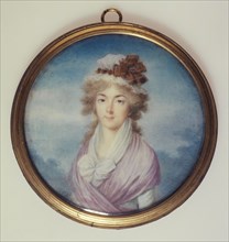 Portrait of a young blonde woman, c1792.