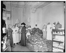 Red Cross work rooms, between 1910 and 1920.