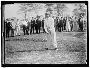 Sherman Playing Golf, between 1909 and 1914. USA.