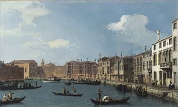 View of the Santa Chiara canal, in Venice, c1730.