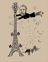 Comment on regarde la tour Eiffel, 06-1889, 1889. Private Collection.