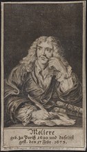 Portrait of the author Moliére (1622-1673), 1751. Private Collection.