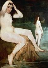 Bathers on the Seine, 1874-1876. Creator: Manet, Édouard (1832-1883).