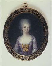 Portrait of a young woman, c1785.