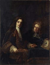 Portrait d'un maître et de son élève, c1700.